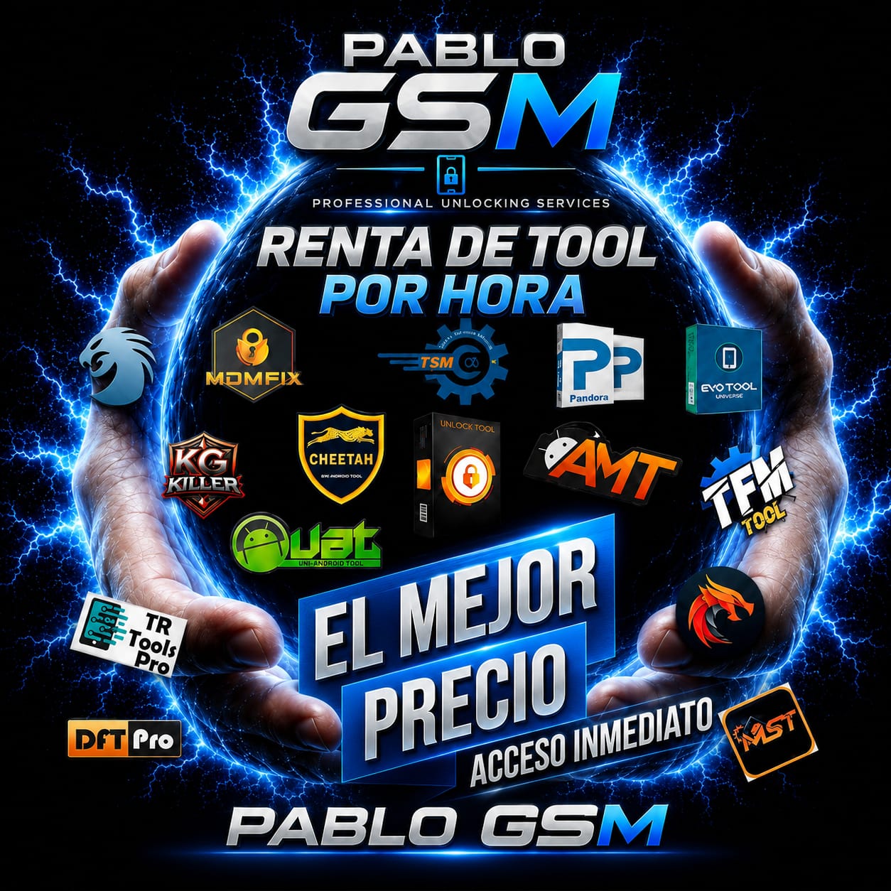 Pablo GSM: renta de herramientas profesionales por hora, con acceso inmediato
